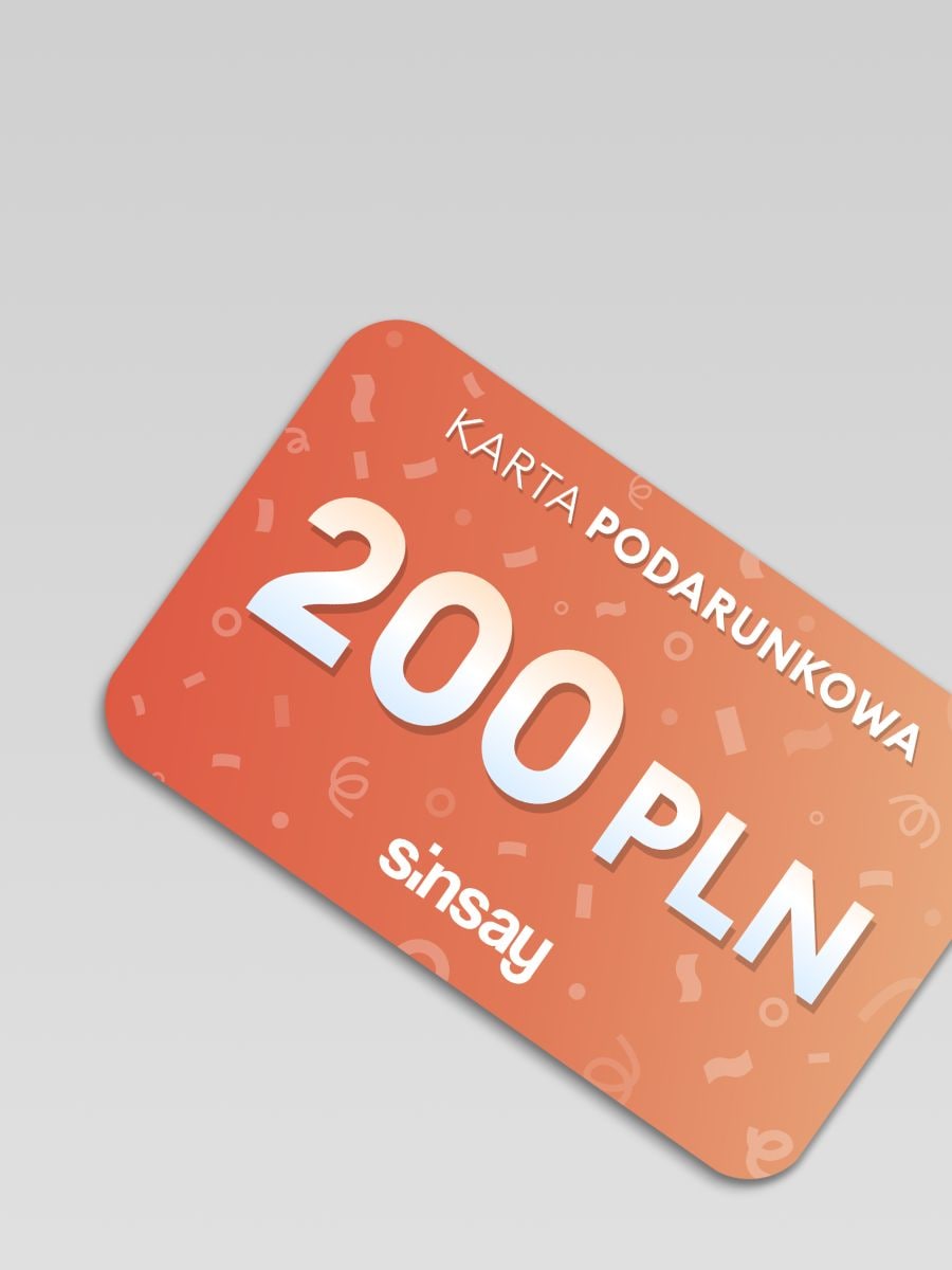 Karta podarunkowa - żółty - SINSAY