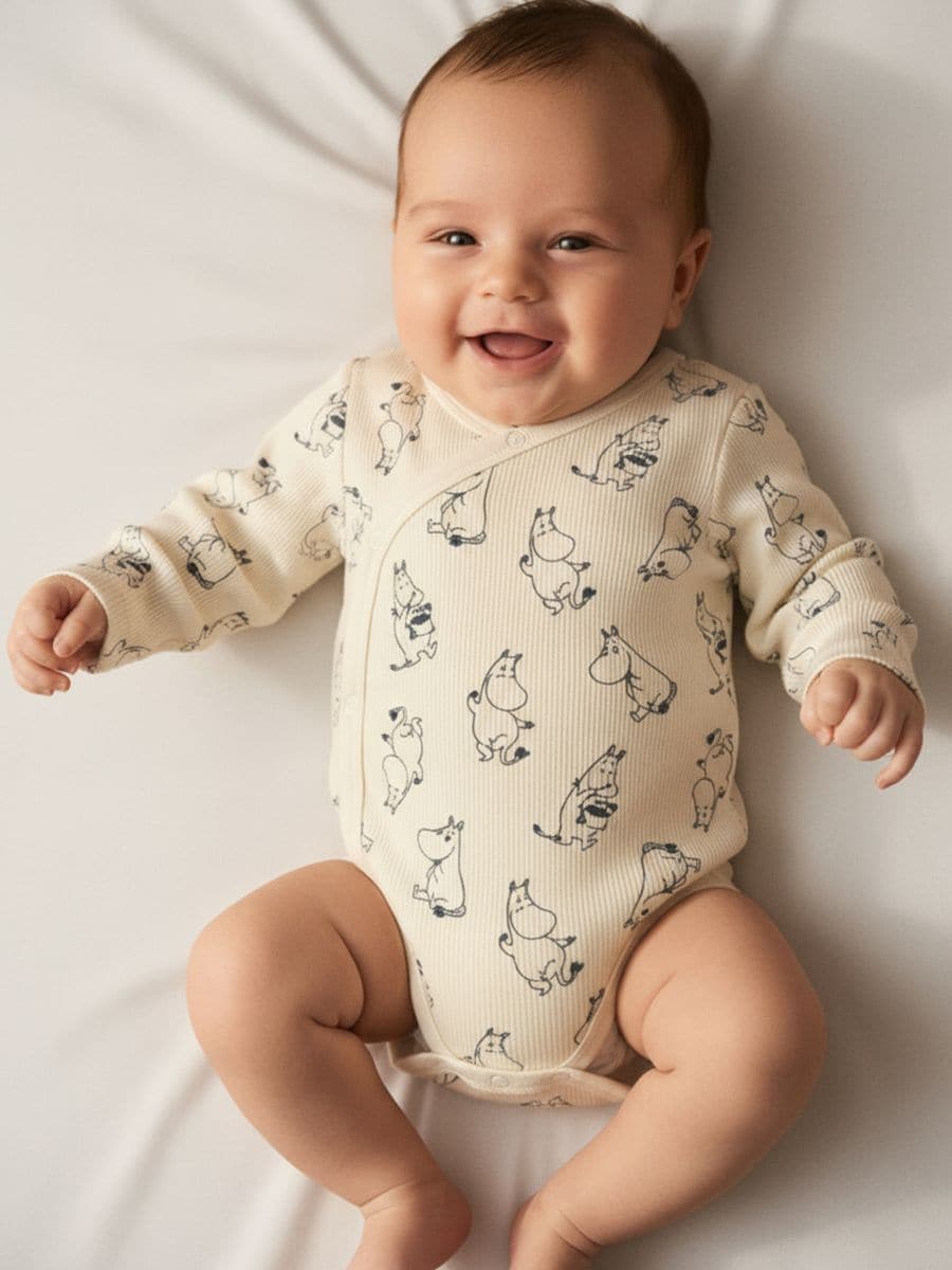 Soonikkoes bodi The Moomins - kreemvalge - SINSAY