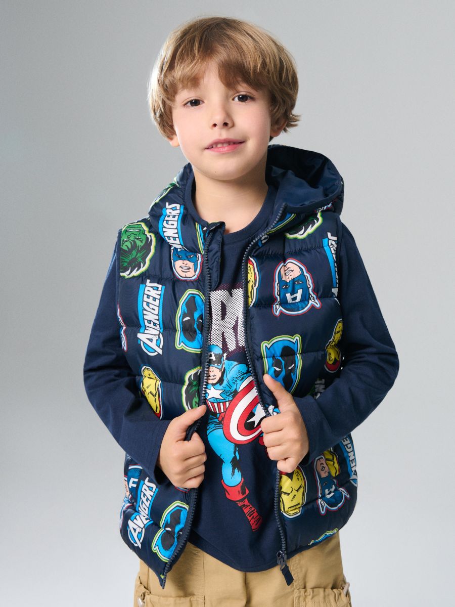 Weste mit Kapuze Marvel - Navy - SINSAY