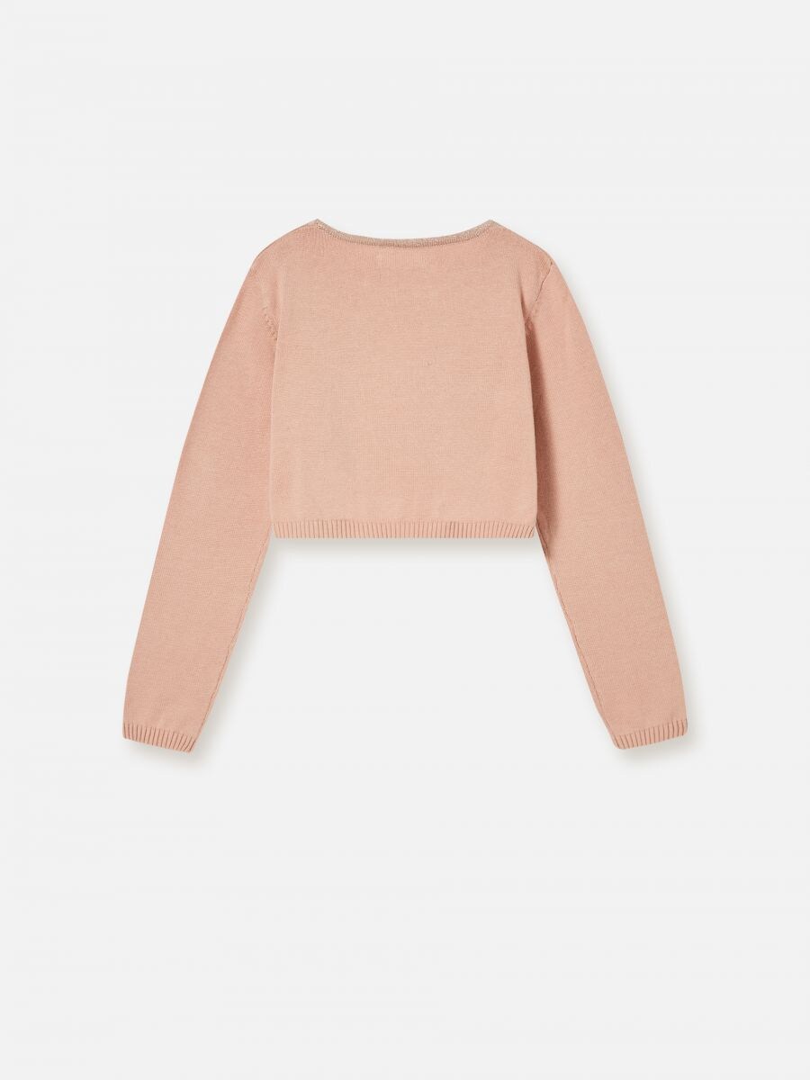 Cotton bolero jumper Color pink - SINSAY - WI711-03X