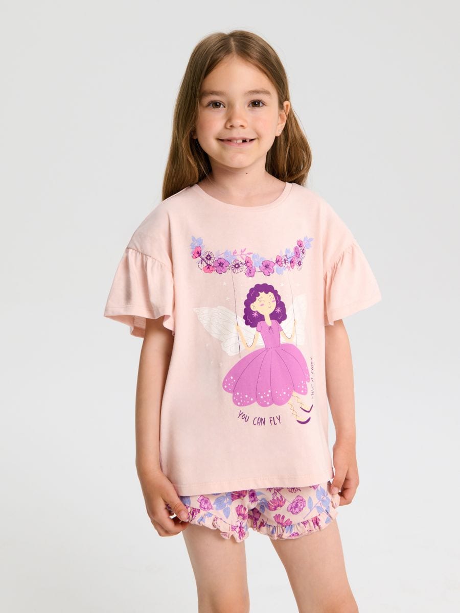 Kaheosaline pidžaamakomplekt - pastellroosa - SINSAY