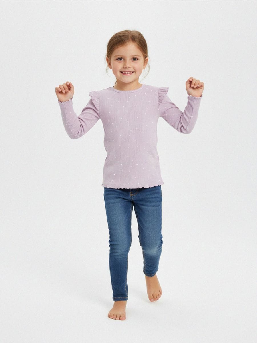 Majica dugih rukava - ljubičasta - SINSAY