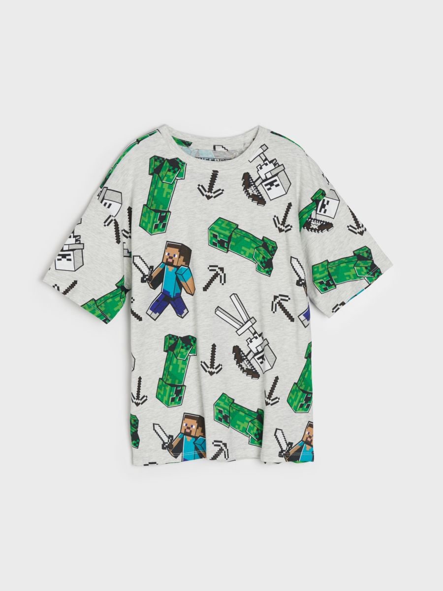 T-krekls Minecraft - pelēks - SINSAY