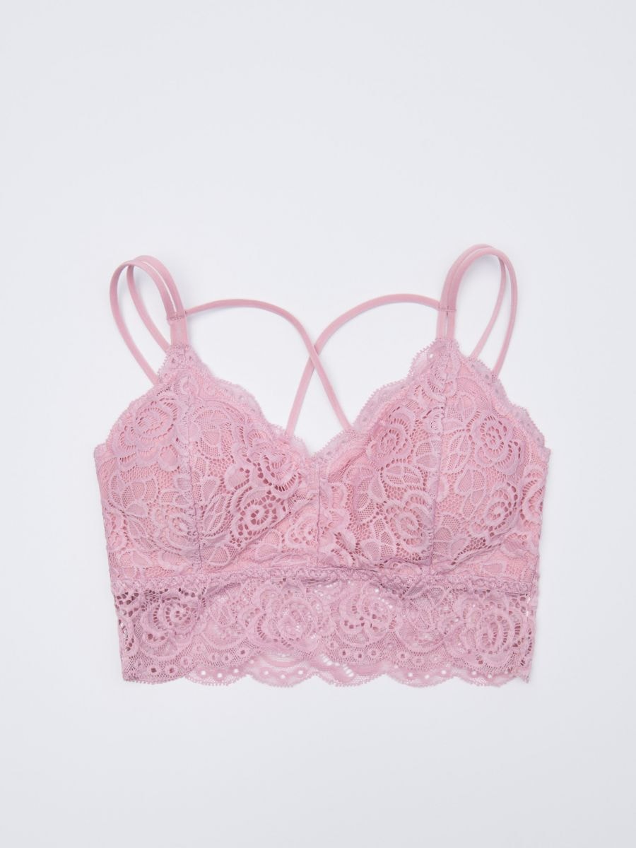 Lace bralette Color pink - SINSAY - XP268-03X