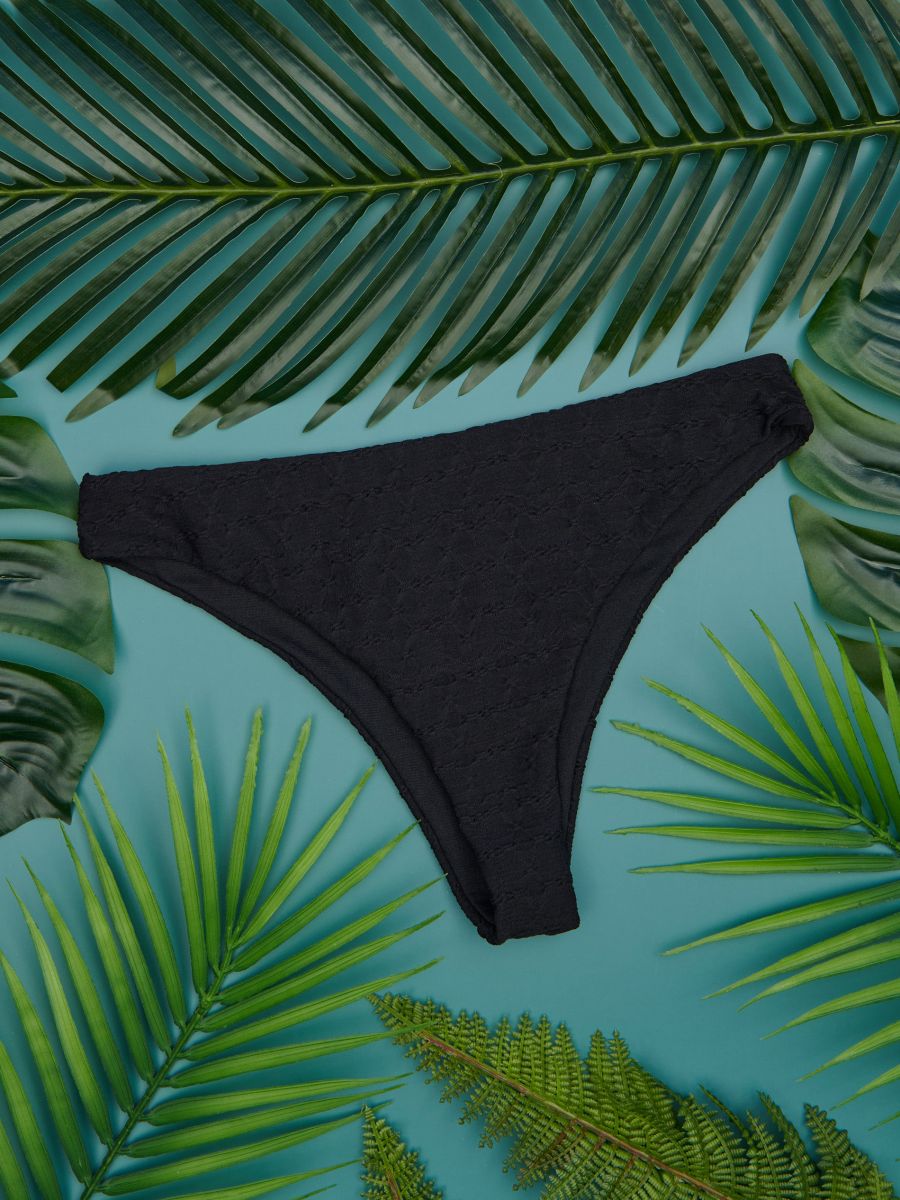Slip bikini - negru - SINSAY