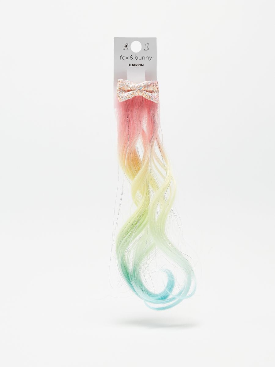 Hairpin with hair extensions Color multicolor SINSAY XT922 MLC