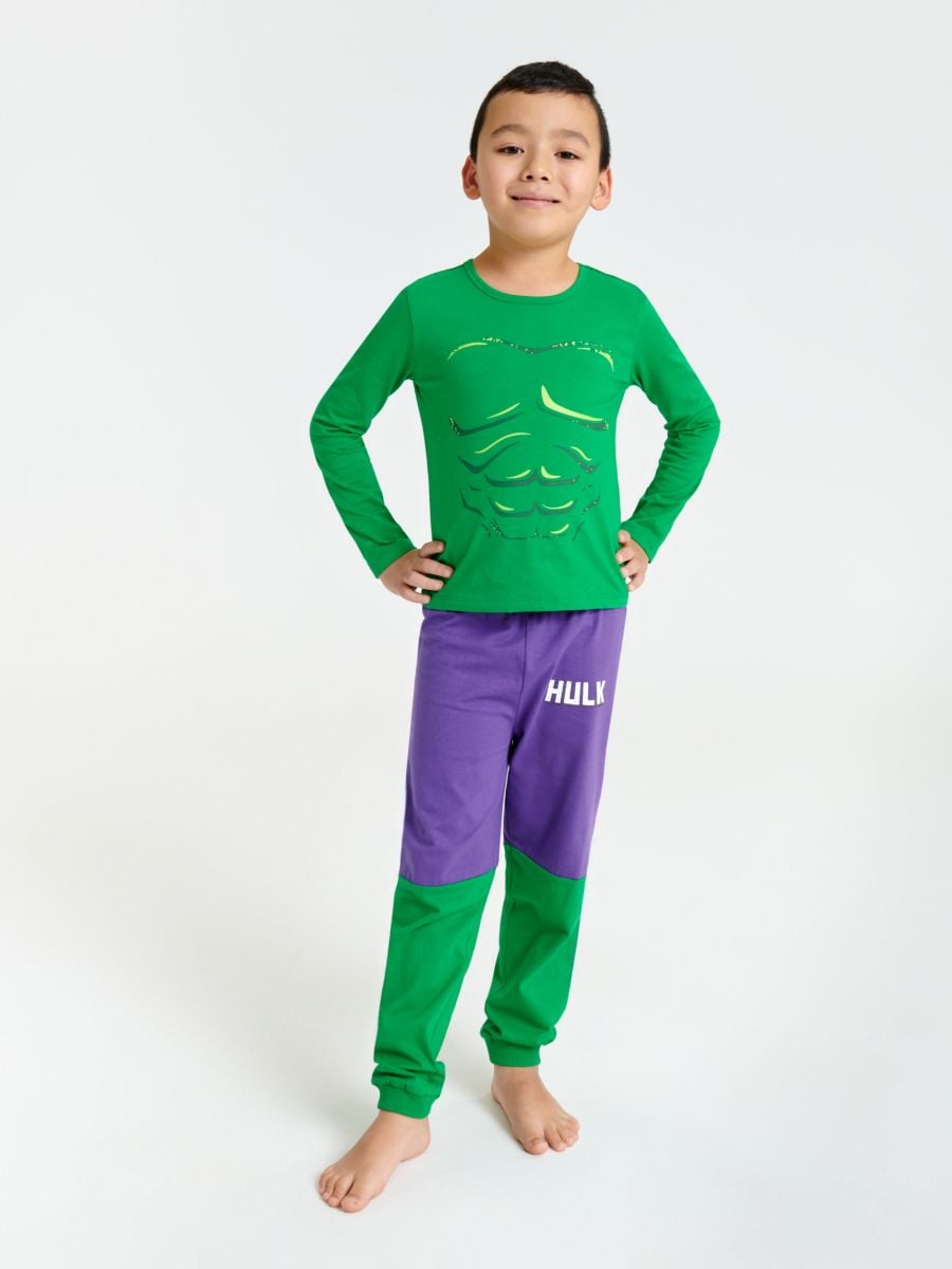 Pyjama-Set Hulk - Mehrfarbig - SINSAY