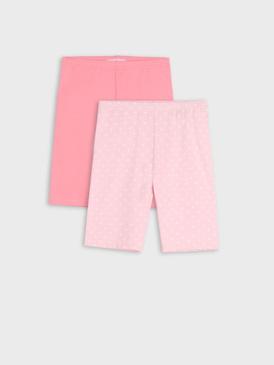 Pantaloni scurți tip biker, set de 2 bucăți - roz-pastel - SINSAY