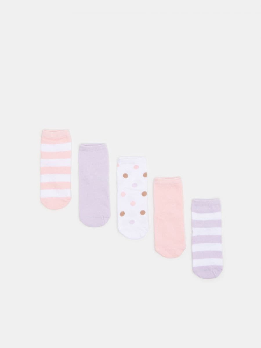 Sada 5 párů ponožek - vícebarevná - SINSAY