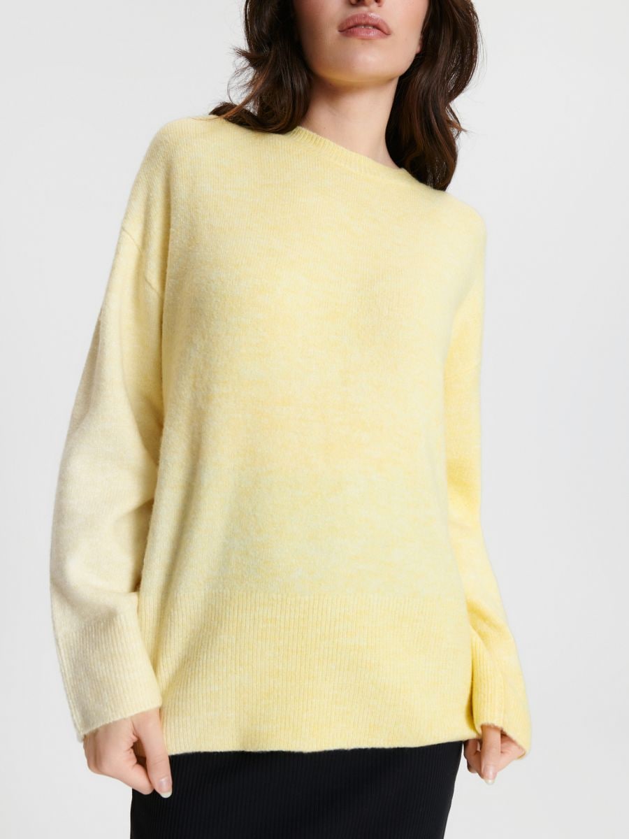 Пуловер - светложълто - SINSAY