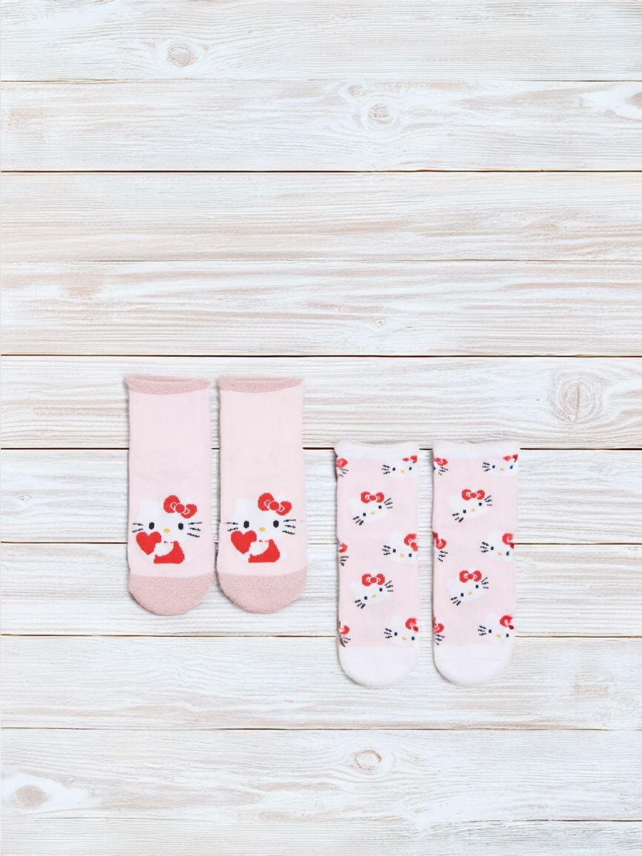 Socken Hello Kitty, 2er-Pack - Mehrfarbig - SINSAY