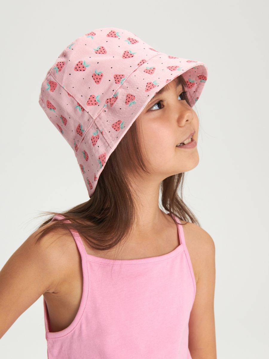 Klobouk bucket hat - pastelová růžová - SINSAY