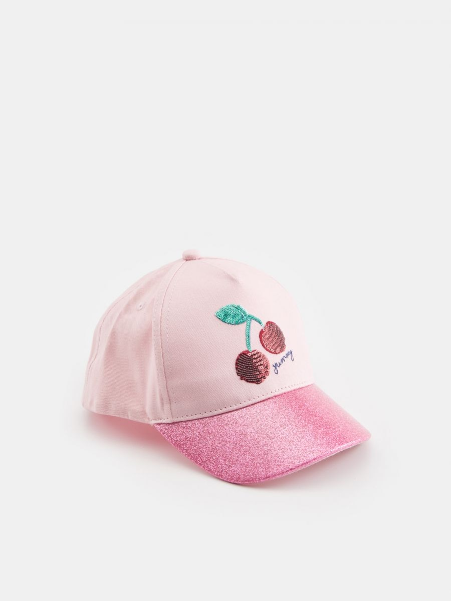 Cappello con visiera - rosa pastello - SINSAY