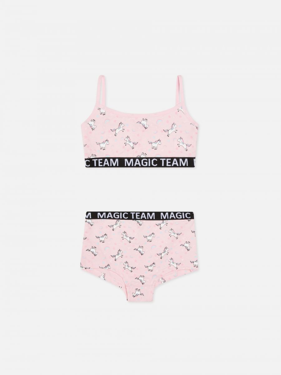 Girls’ set: knickers and top Color pastel pink - SINSAY - YD207-03X