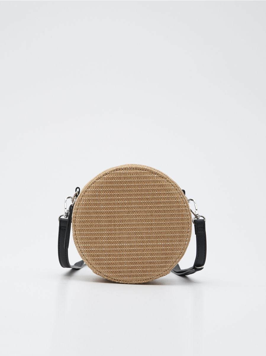 Buy QTKJ Simple Retro Semi-circle Rattan Straw Bag Hand-Woven Round Handle  Handbags Summer Beach Bag Tote Straw Bag Purse (Yellow) at Amazon.in