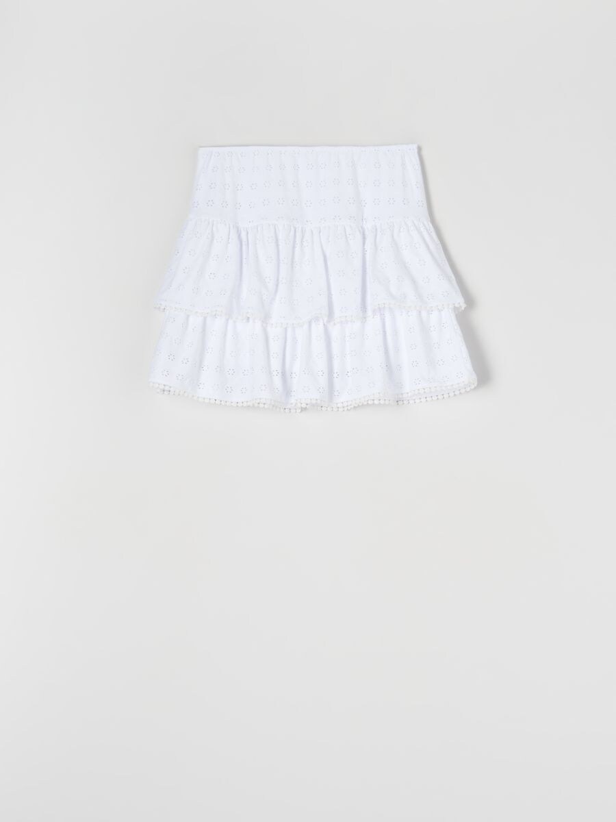 Mini φούστα - λευκο - SINSAY
