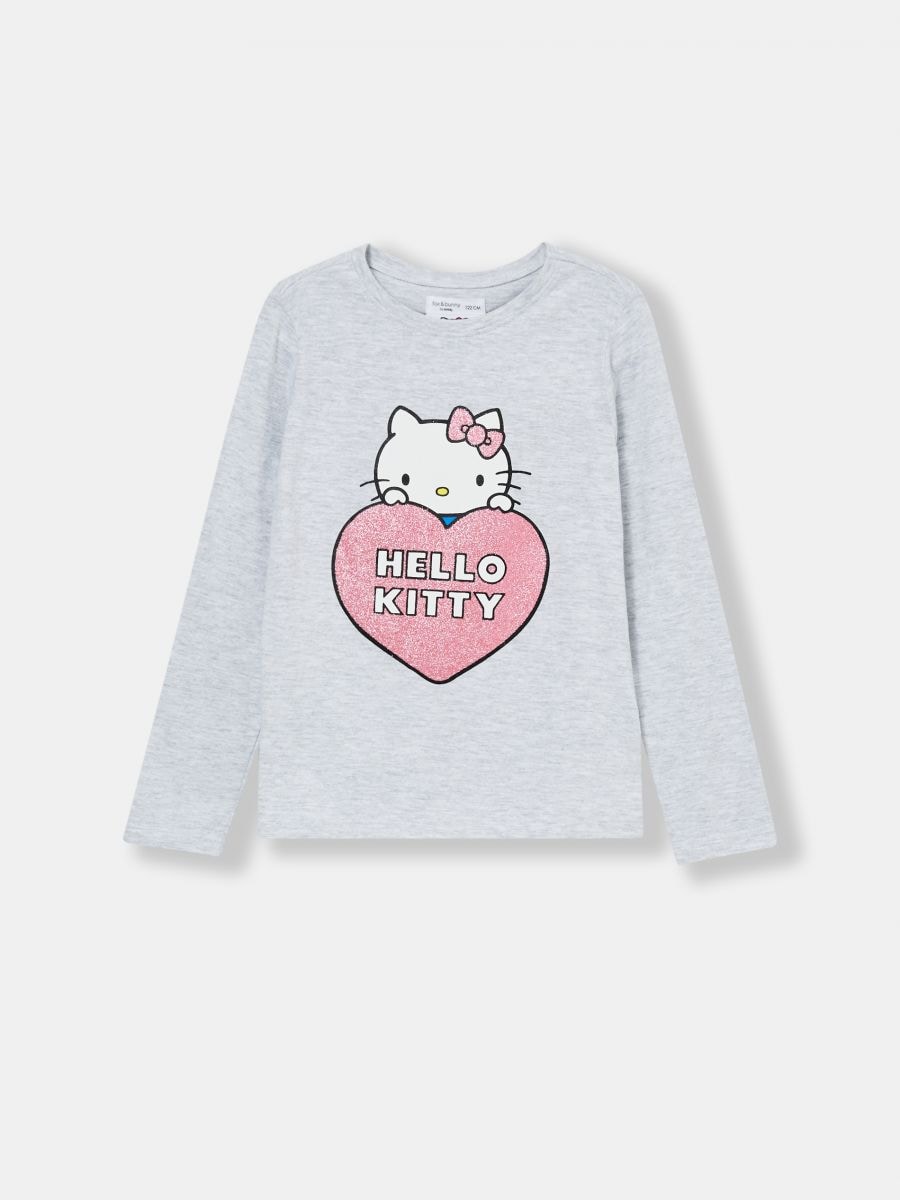 Hello Kitty T-shirt Color dark grey - SINSAY - ZH410-90X