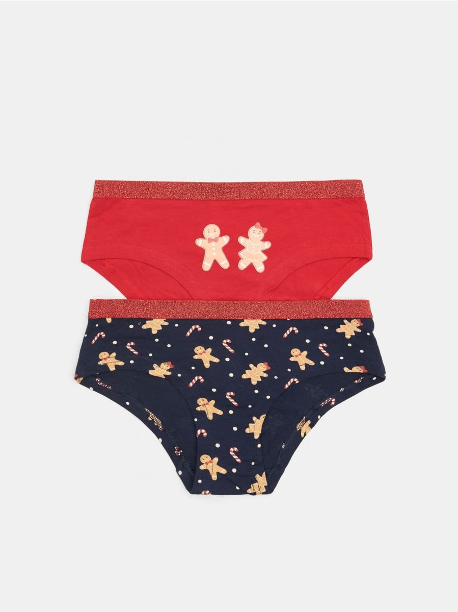 Christmas hipster knickers 2 pack Color red - SINSAY - ZA714-33X