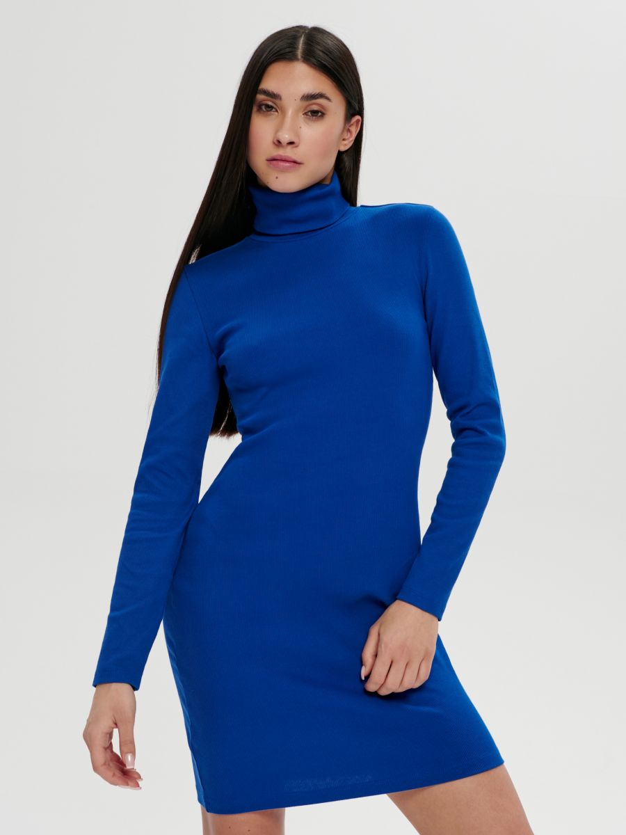 Sukienka mini ołówkowa - niebieski - SINSAY