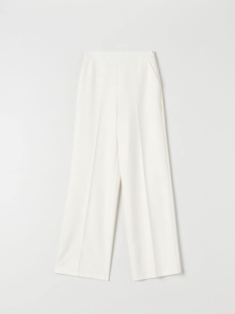 Pantaloni eleganți - alb - SINSAY