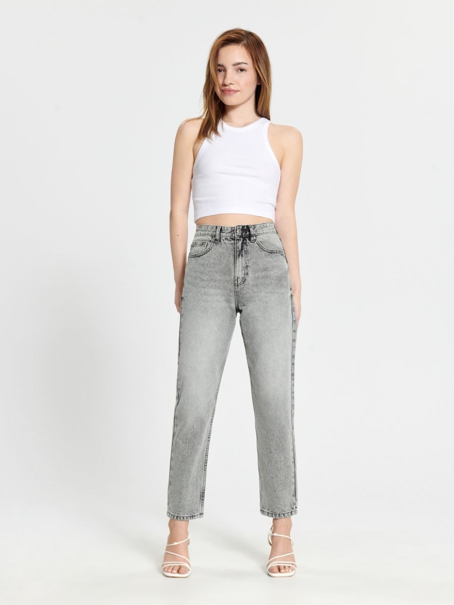 Mom jeans Color light grey - SINSAY - ZC338-09J