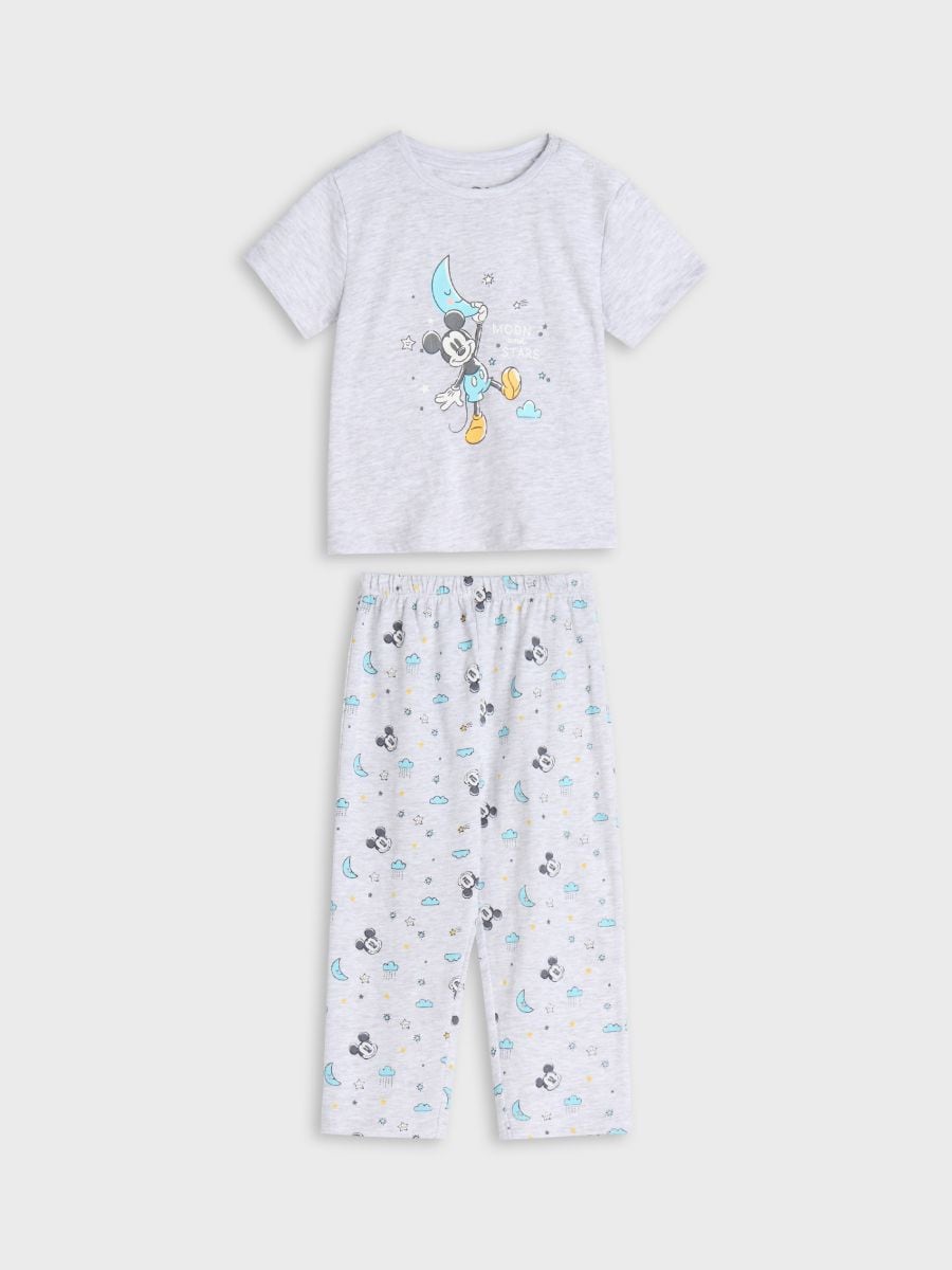 Komplet dvodijelne pidžame Mickey Mouse - svijetlo siva - SINSAY