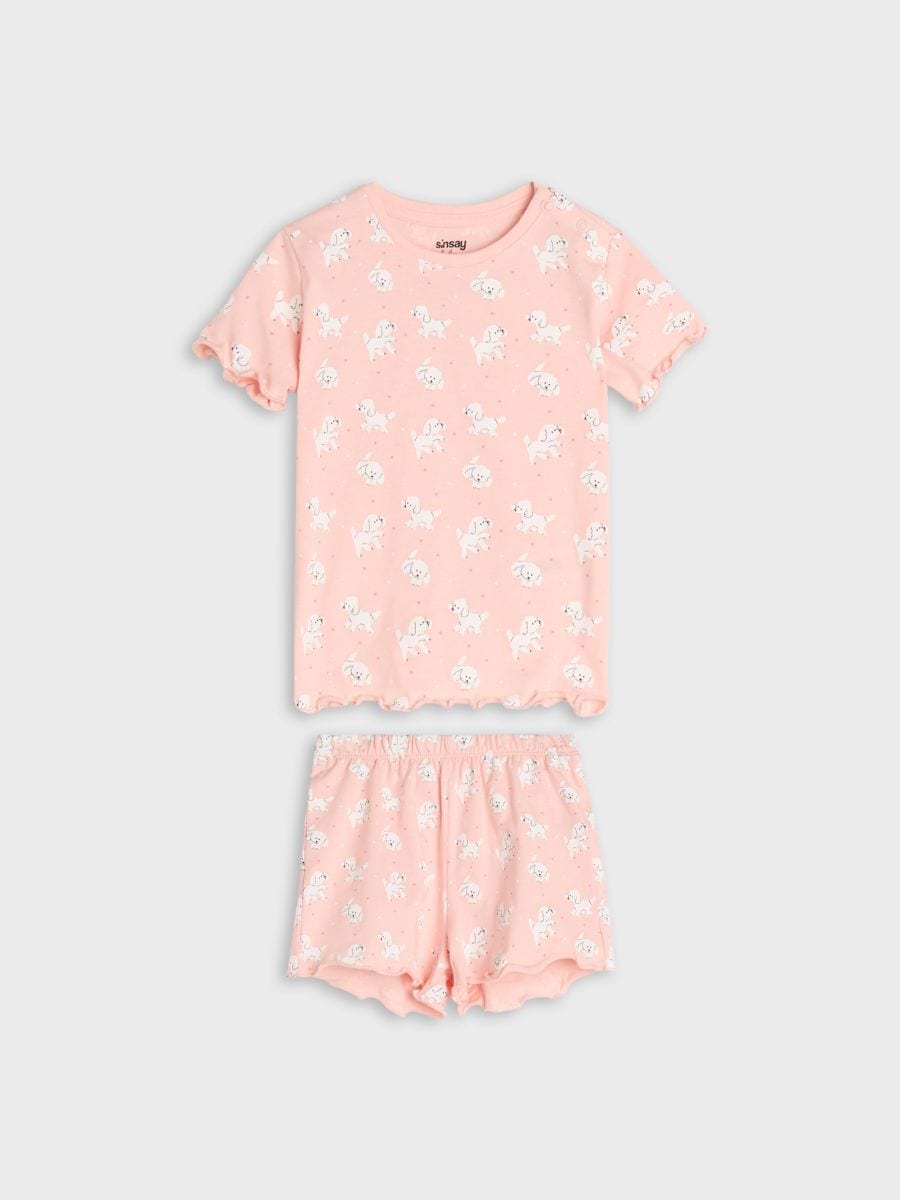 Piżama - różowy - SINSAY