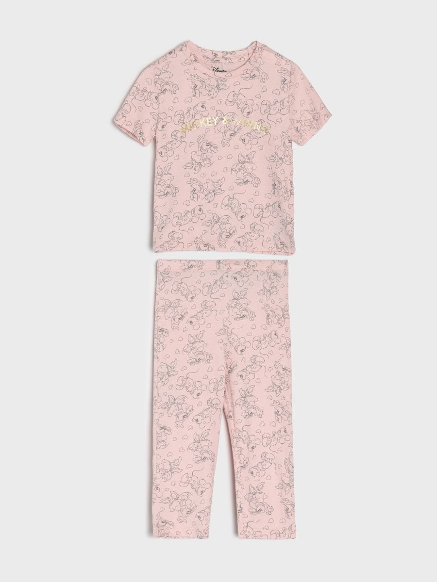 Pijama Mickey Mouse - roz-pastel - SINSAY