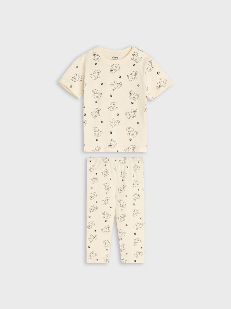Комплект пижама - бежово - SINSAY