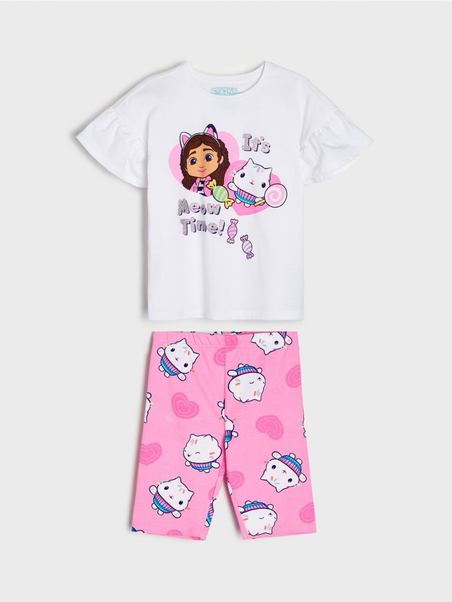 T-krekla un šortu komplekts Gabby's Dollhouse - daudzkrāsains - SINSAY