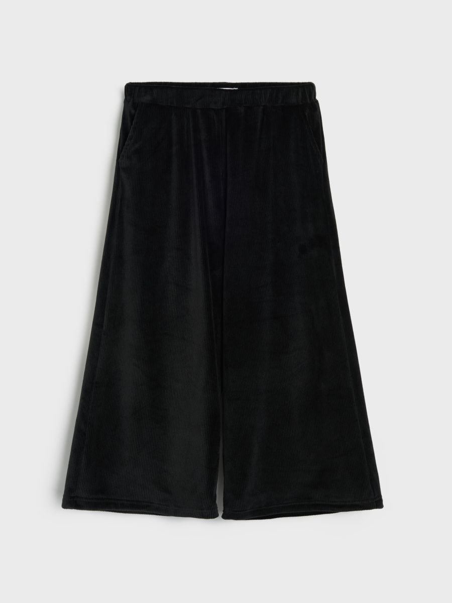 Pantaloni largi - negru - SINSAY