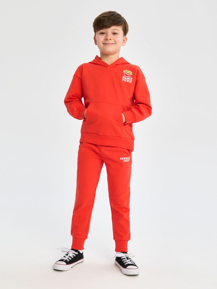 Komplekts: sporta džemperis un bikses - koši sarkana - SINSAY