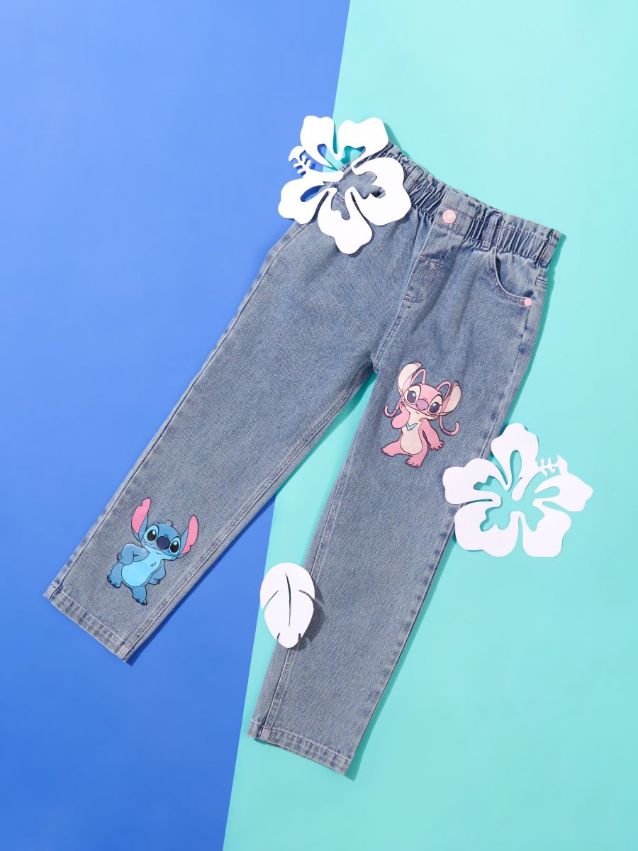 Jeans paperbag Stitch - blu - SINSAY
