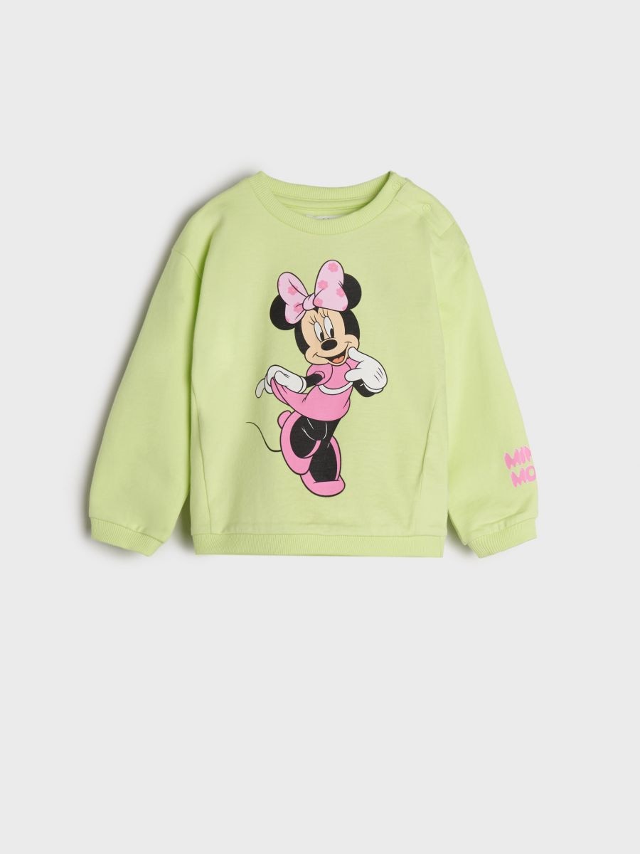 Mikina Minnie Mouse - zelená - SINSAY