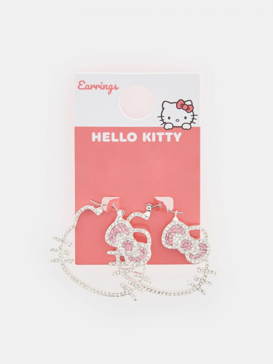 Kolczyki Hello Kitty - srebrny - SINSAY