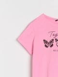 Majica s tiskom - roza - SINSAY - small9