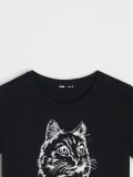 Μπλούζα με τύπωμα - μαυρο - SINSAY - small8