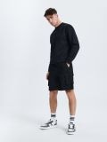 Cargo къси панталони - черeн - SINSAY - small1