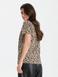 Majica s leopard printom - BEŽ - SINSAY - small2