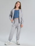 Pulover s kapuco - svetlo siva - SINSAY - small3
