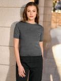 Boxy majica - sivo - SINSAY - small4