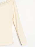 Bluza sa asimetričnim izrezom - krem - SINSAY - small10