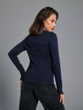 Slim fit džemper - mornarsko plava - SINSAY - small2