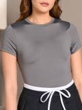 Majica kratkih rukava Basic - siva - SINSAY - small1