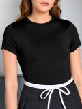 Μπλούζα basic - μαυρο - SINSAY - small1