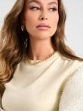 LADIES` SWEATER - ανοιχτο κιτρινο - SINSAY - small4