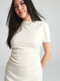 Midi haljina s naborima - krem - SINSAY - small3