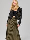 Plisseeritud midi-seelik - khaki - SINSAY - small9