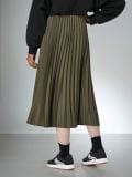 Plisseeritud midi-seelik - khaki - SINSAY - small7