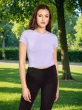 Crop top - λιλα - SINSAY - small4